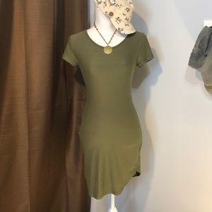T-Shirt Dress Army Green